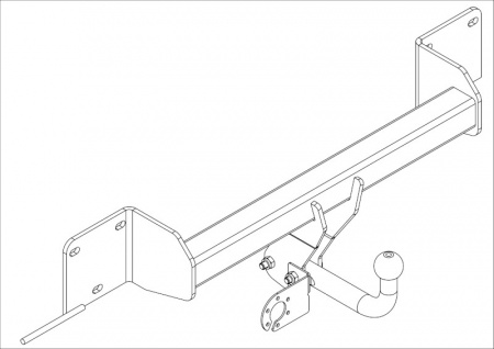 Фаркоп BM 04 для BMW X1 (E84) 2009-2015, Автос, нагрузка 1600/75 кг. БЕЗ подрезки бампера от магазина ФаркопРос